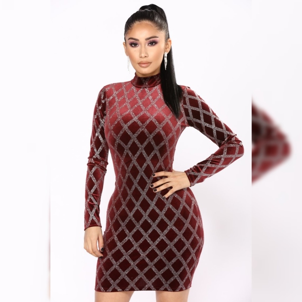 Glitter Velvet Dress
